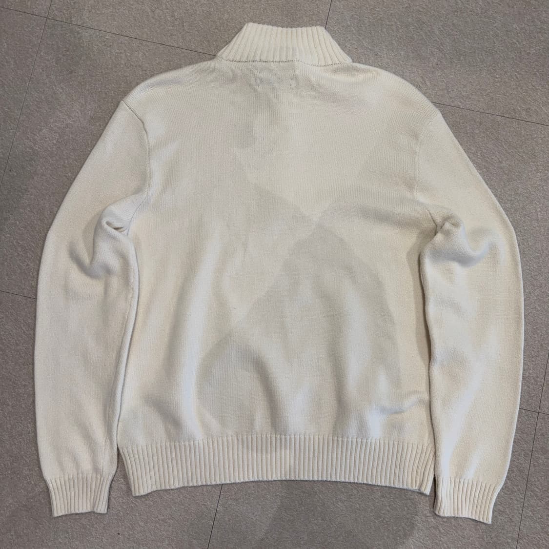 폴로 코튼 반집업 니트 상품이미지5