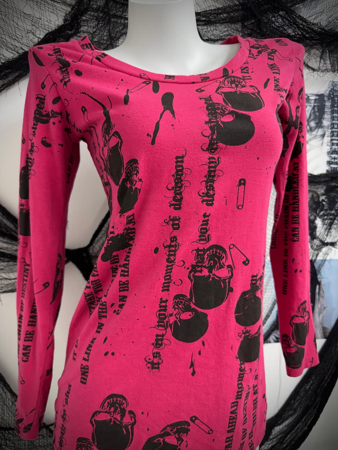 Punk damaged printing longsleeve 상품이미지4