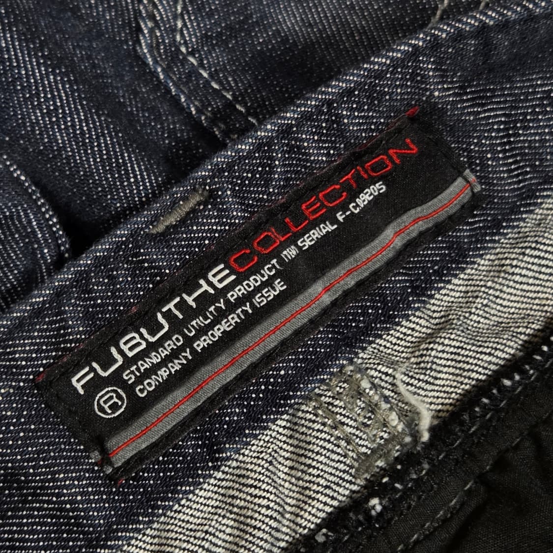 후부 자수 백포인트 진청 데님팬츠 상품이미지7