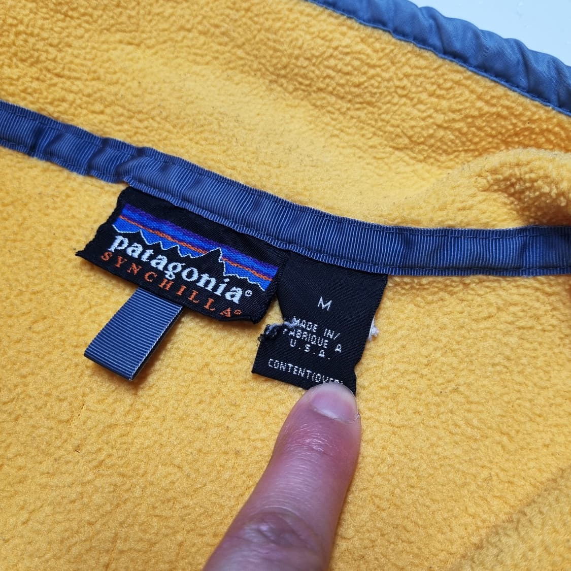 90S PATAGONIA 신칠라 스냅티 골드 - M 상품이미지9