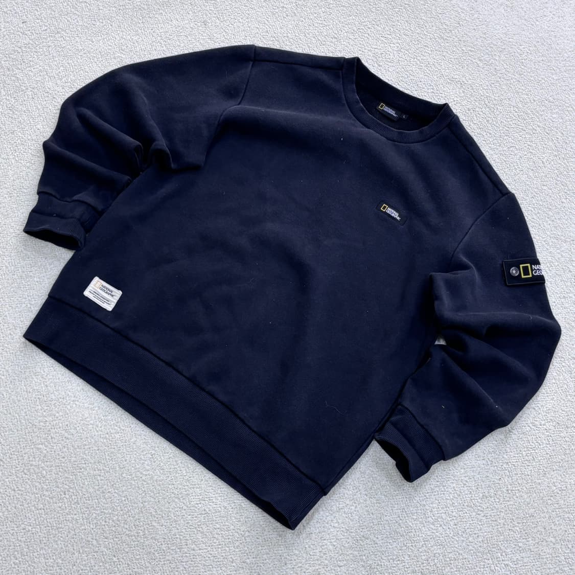 L 내셔널지오그래픽 와펜 맨투맨 티셔츠 0401E 상품이미지1