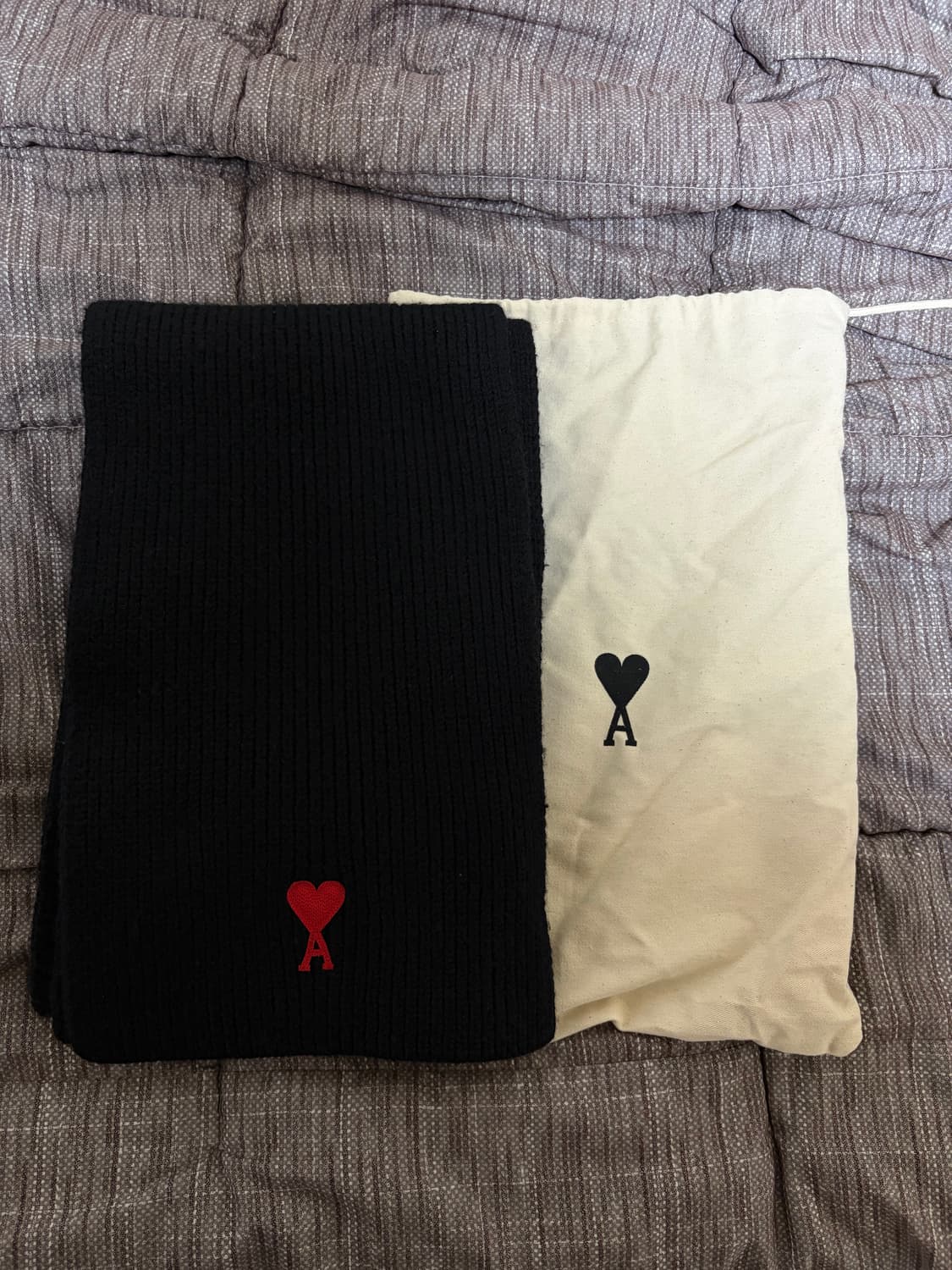 아미 스몰로고 울 롱머플러 상품이미지3