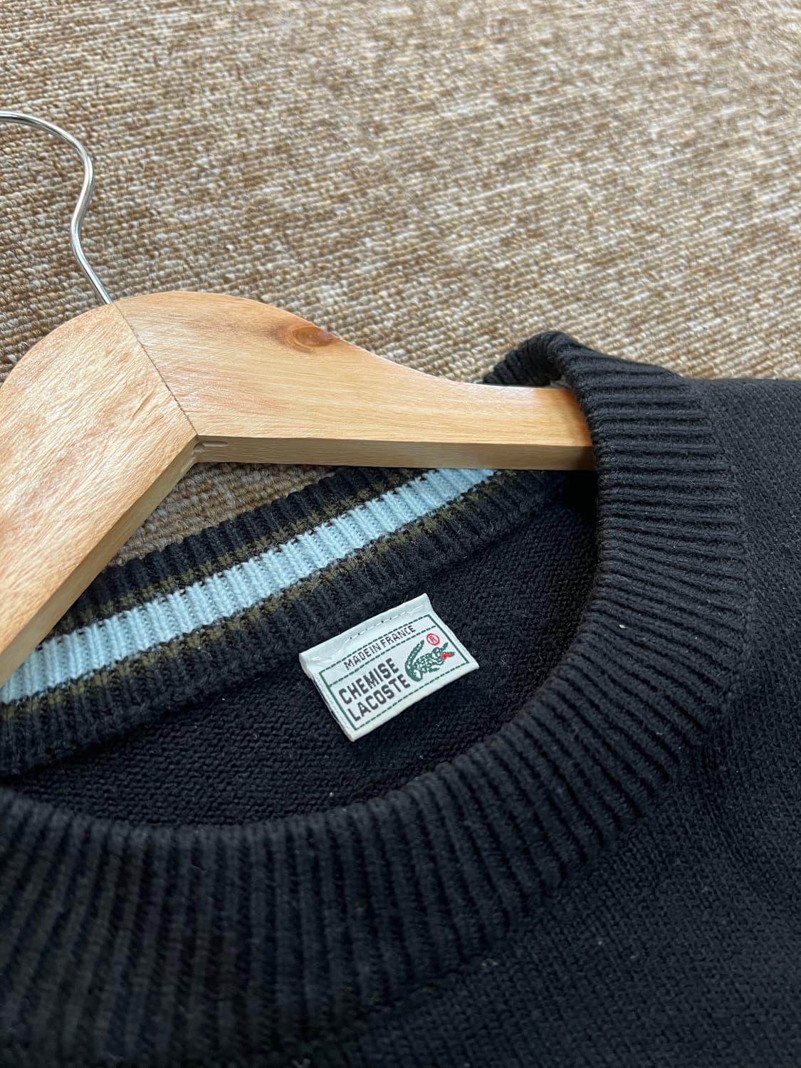 라코스테 스트라이프 울 니트 M 상품이미지4