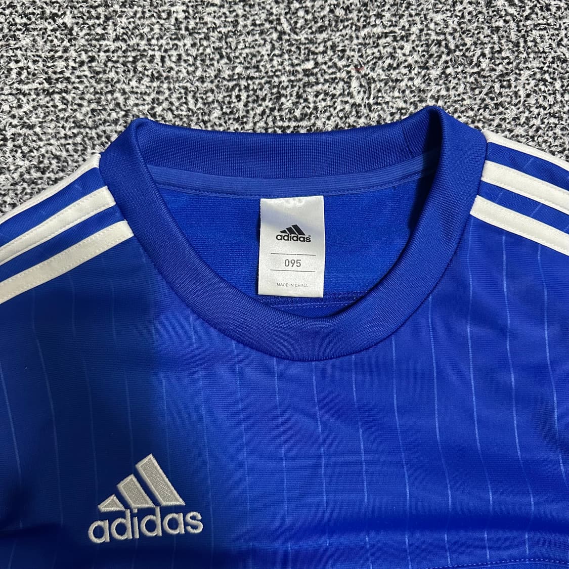 (95) 아디다스 블루 삼선 긴팔 티셔츠 상품이미지2