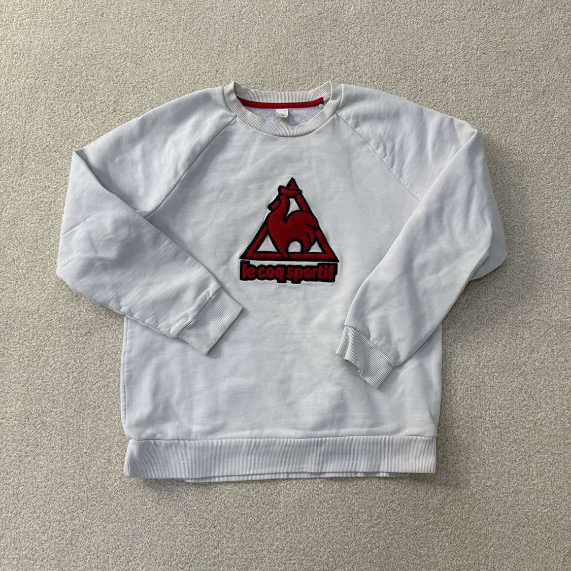 [S] 르꼬끄 여성 빅로고 기모 맨투맨 0114T2 상품이미지1