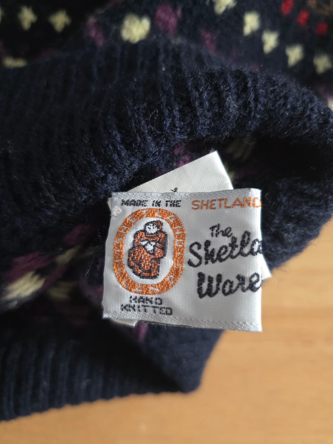 made in 셔틀랜드 핸드니트 페어아일 울 베스트 상품이미지8