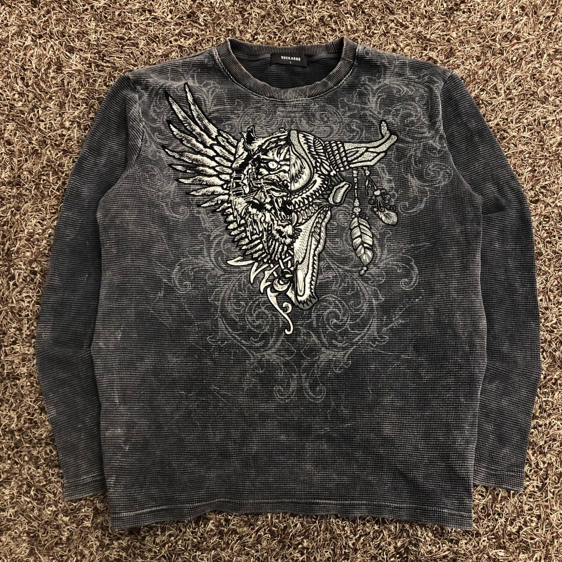 버커루 y2k 실버윙 롱슬리브 긴팔 티셔츠 상품이미지1