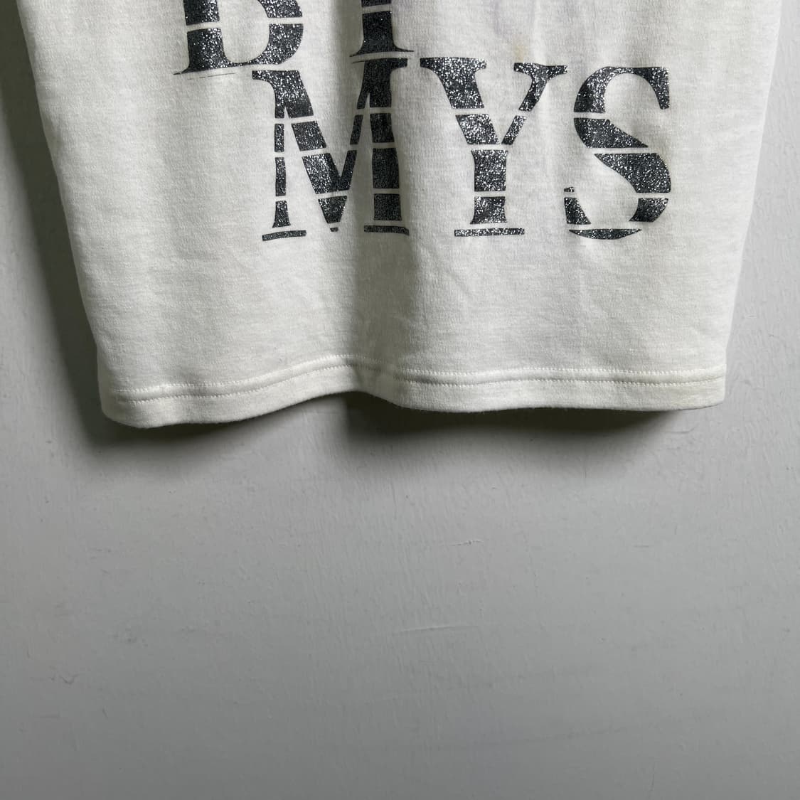 jpn vtg y2k 아일렛 지퍼 펀칭 헨리넥 반팔 티셔츠 M 상품이미지5