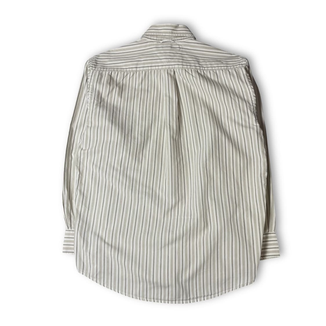 타미힐피거 아이보리 베이지 스트라이프 원포켓 긴팔 셔츠 M 상품이미지2