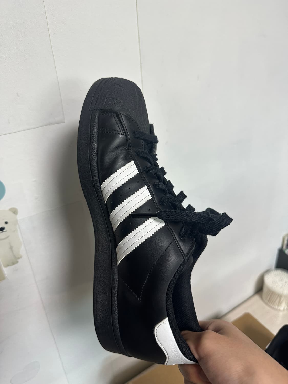 아디다스 슈퍼스타 블랙 280 상품이미지5