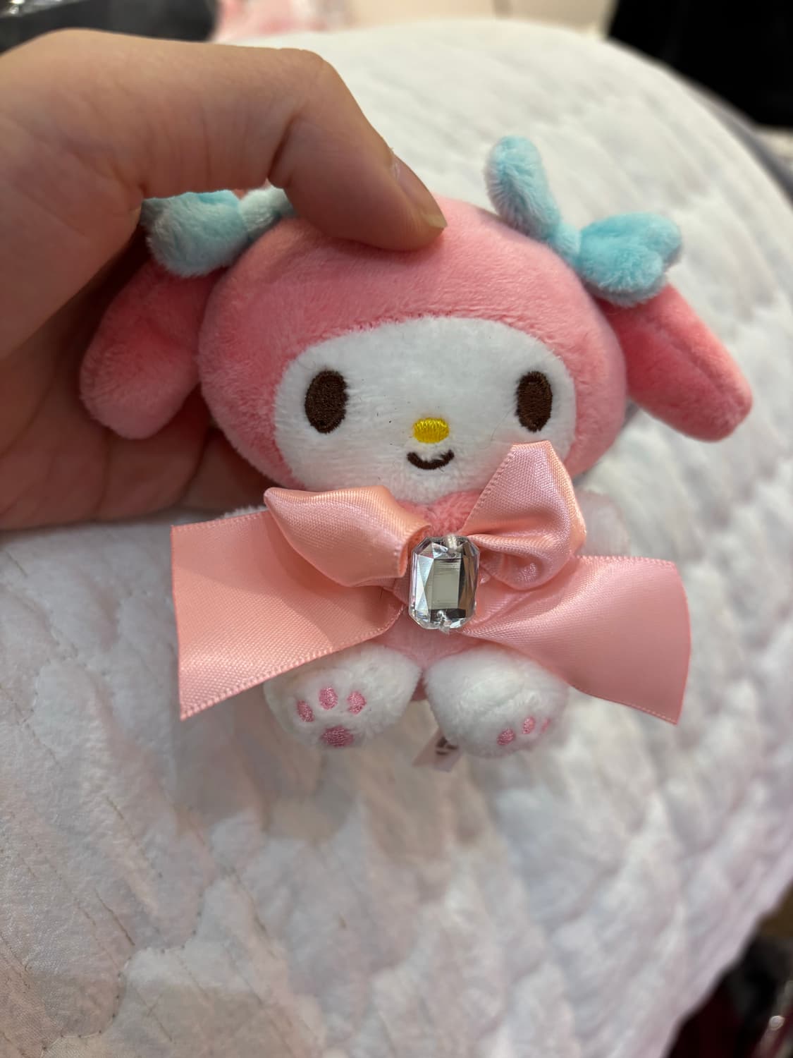 산리오 마이멜로디 빅 리본 인형 키링 상품이미지1