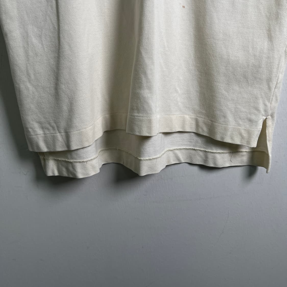 버버리 빈티지 크림 노바 체크 반팔 폴로 셔츠 M 상품이미지5