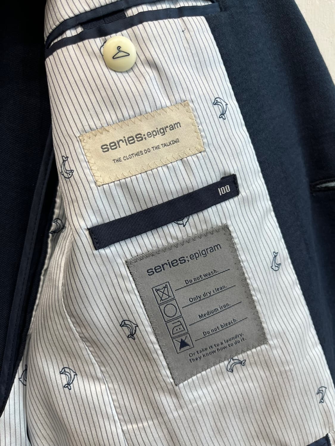 시리즈 에피그램 린넨 블렌드 캐주얼 자켓 네이비 상품이미지5
