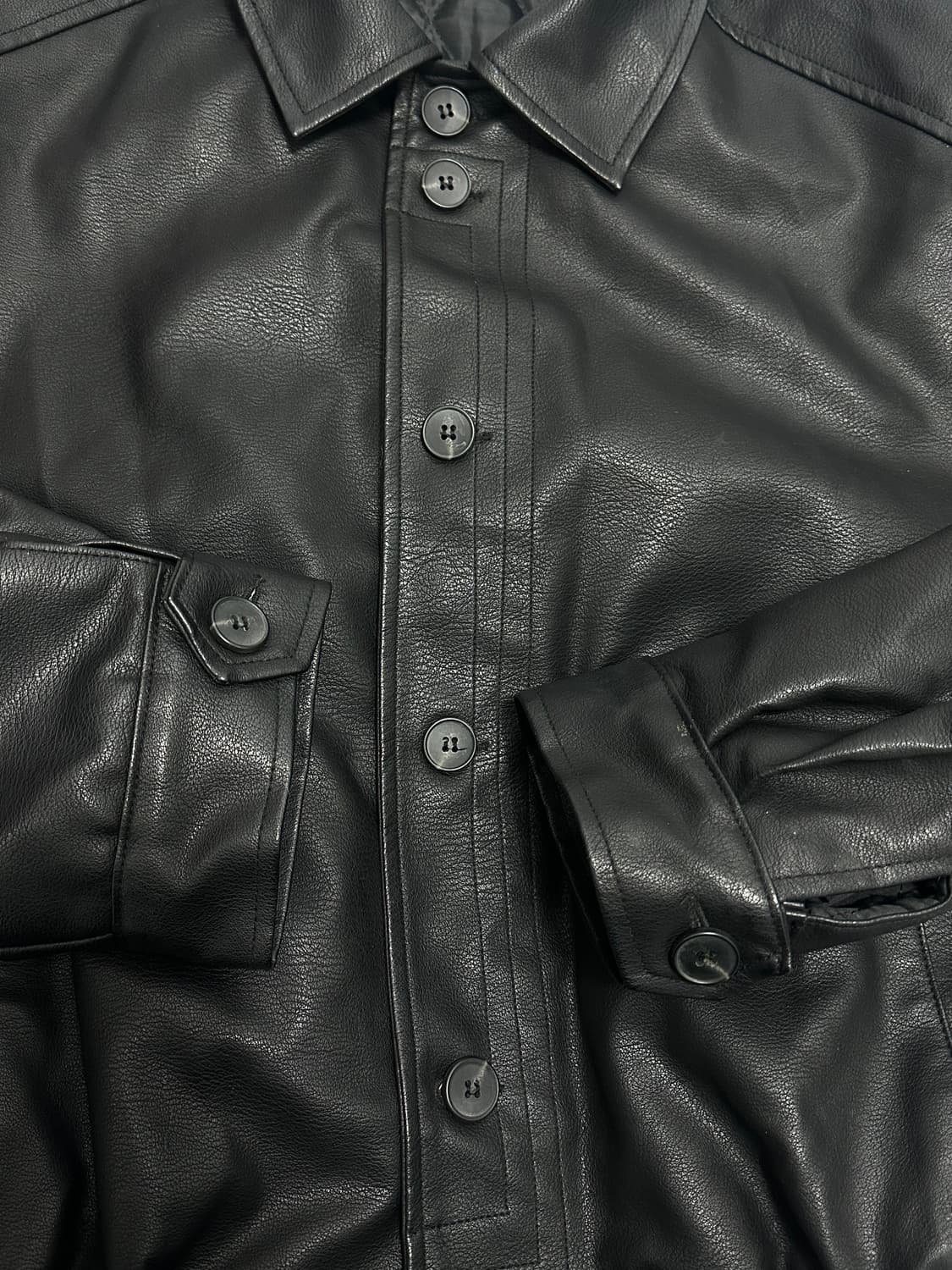 veil 레더 블루종 자켓 상품이미지7