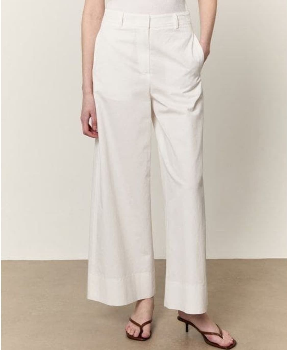 아떼바네사브루노 2025 린넨 혼방 와이드 팬츠 36사이즈 상품이미지1