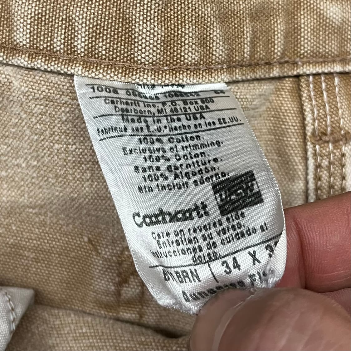 칼하트 B11 BRN 카펜터 팬츠 (34“) 상품이미지6