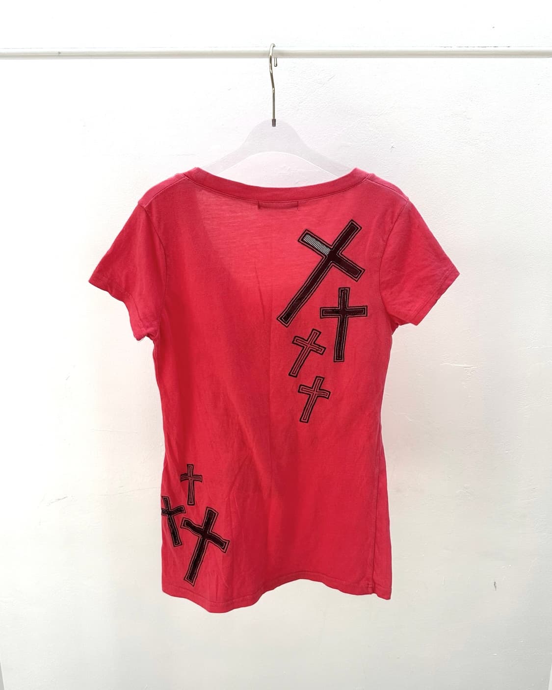 Ghost of Harlem pink skull short sleeve 상품이미지3