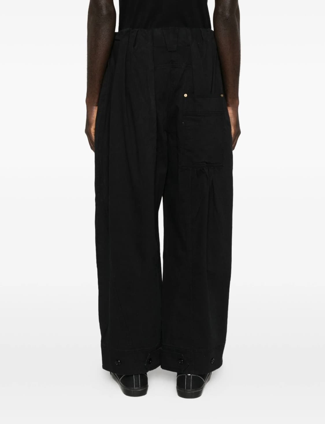 [M] openyy 오픈와이와이 풀 개더 팬츠 블랙 상품이미지1