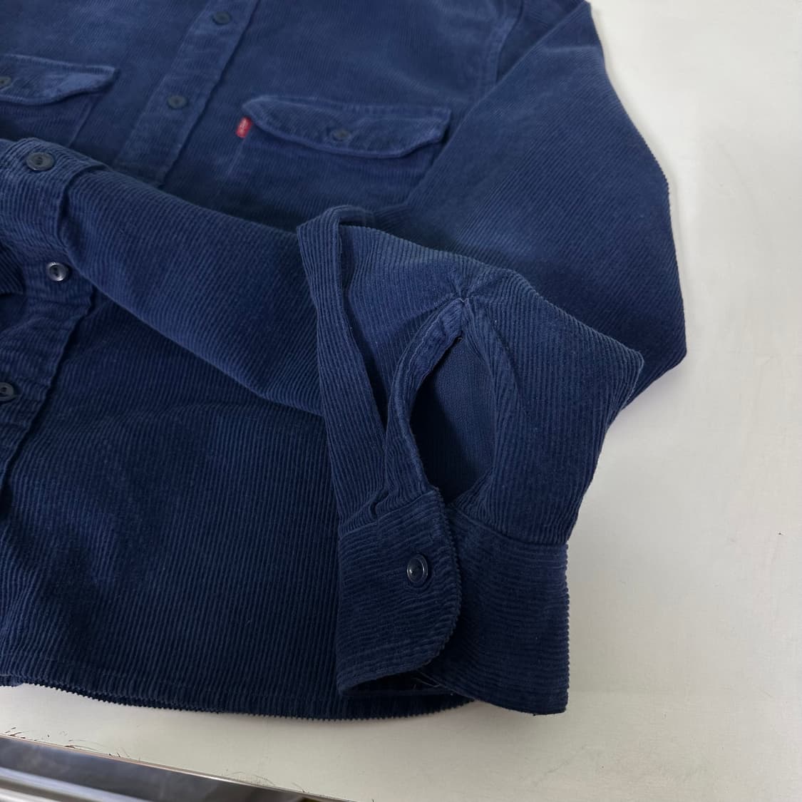 100 M 리바이스 릴렉스핏 네이비 투포켓 워크셔츠 코듀로이셔츠 상품이미지4