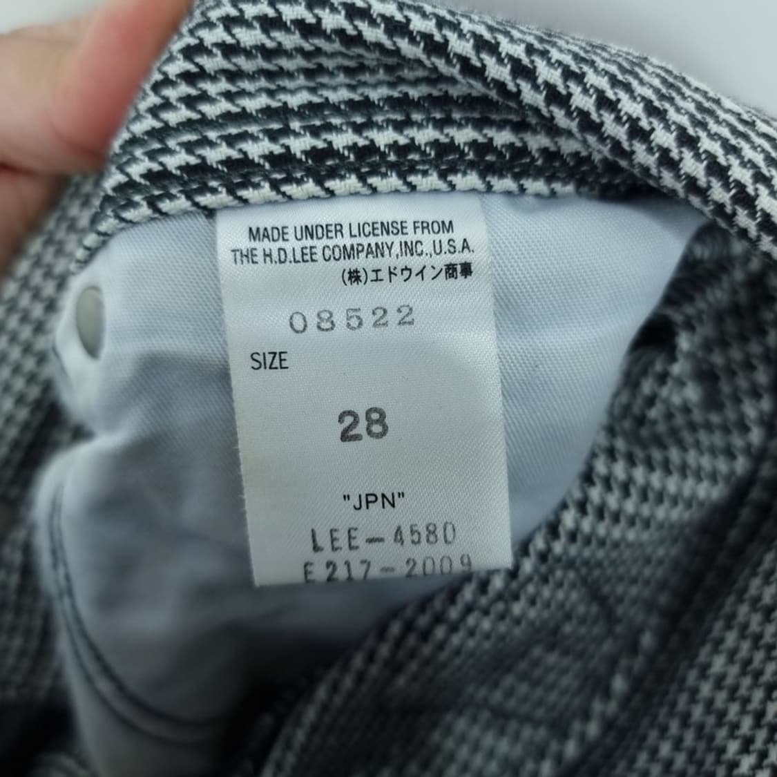 [리 재팬] 라이더스 펑크 체크 슬림핏 라이더 바이커 팬츠 M17096 상품이미지8