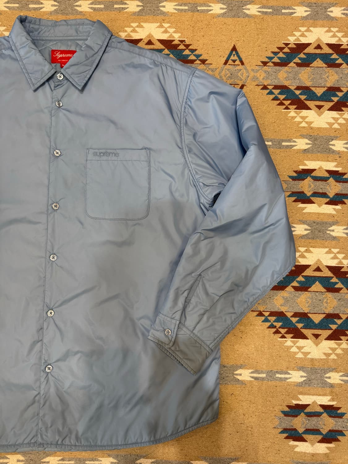 [XL] 슈프림 나일론 필드 셔츠 슬레이트 블루  상품이미지5