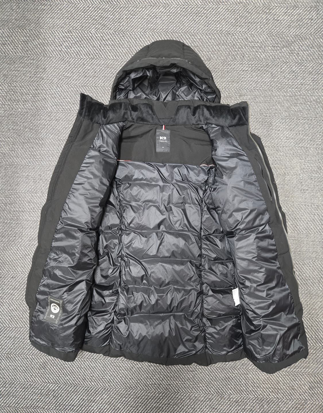 케이투 K2 블랙 후드 롱패딩 상품이미지3