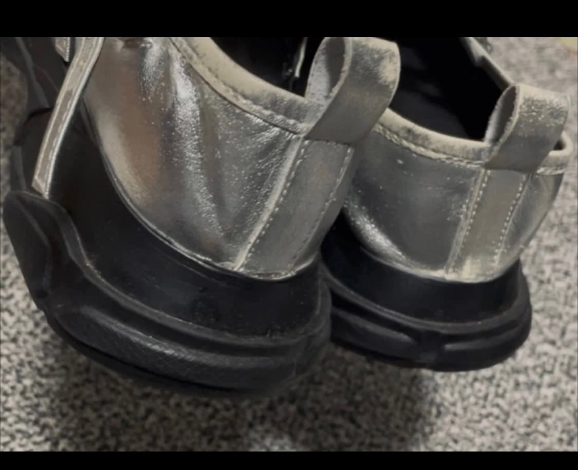 Shop cor Bold Mary Jane shoes Silver235 상품이미지4