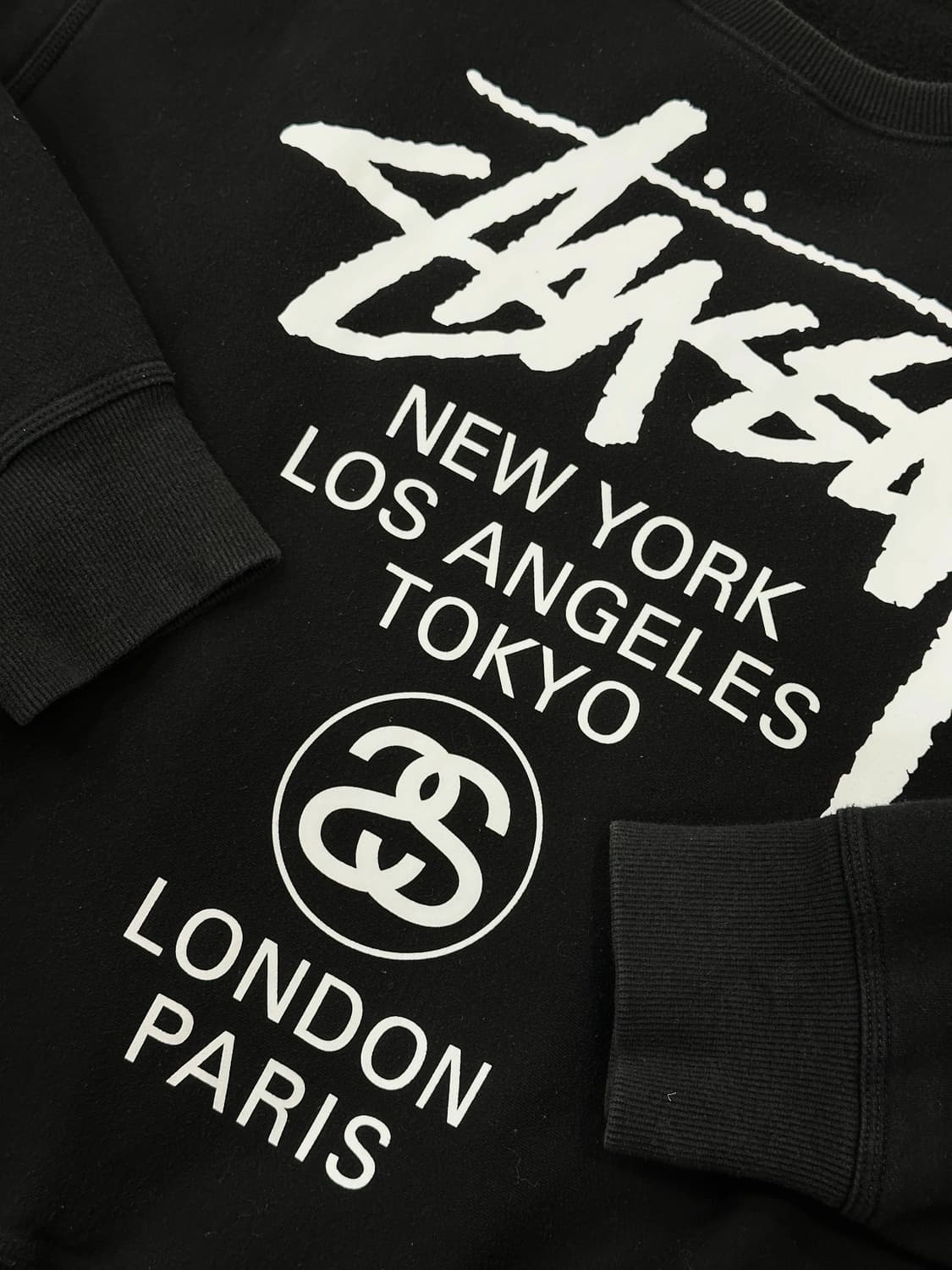 정품 스투시 월드투어 맨투맨L 상품이미지4