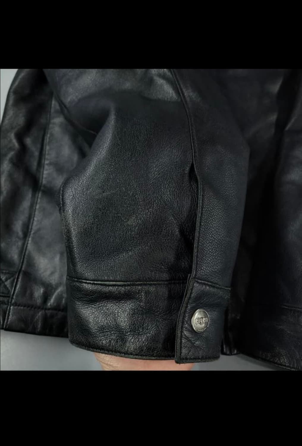 EIGEN 블랙 램스킨 싱글레더 가죽자켓 상품이미지6