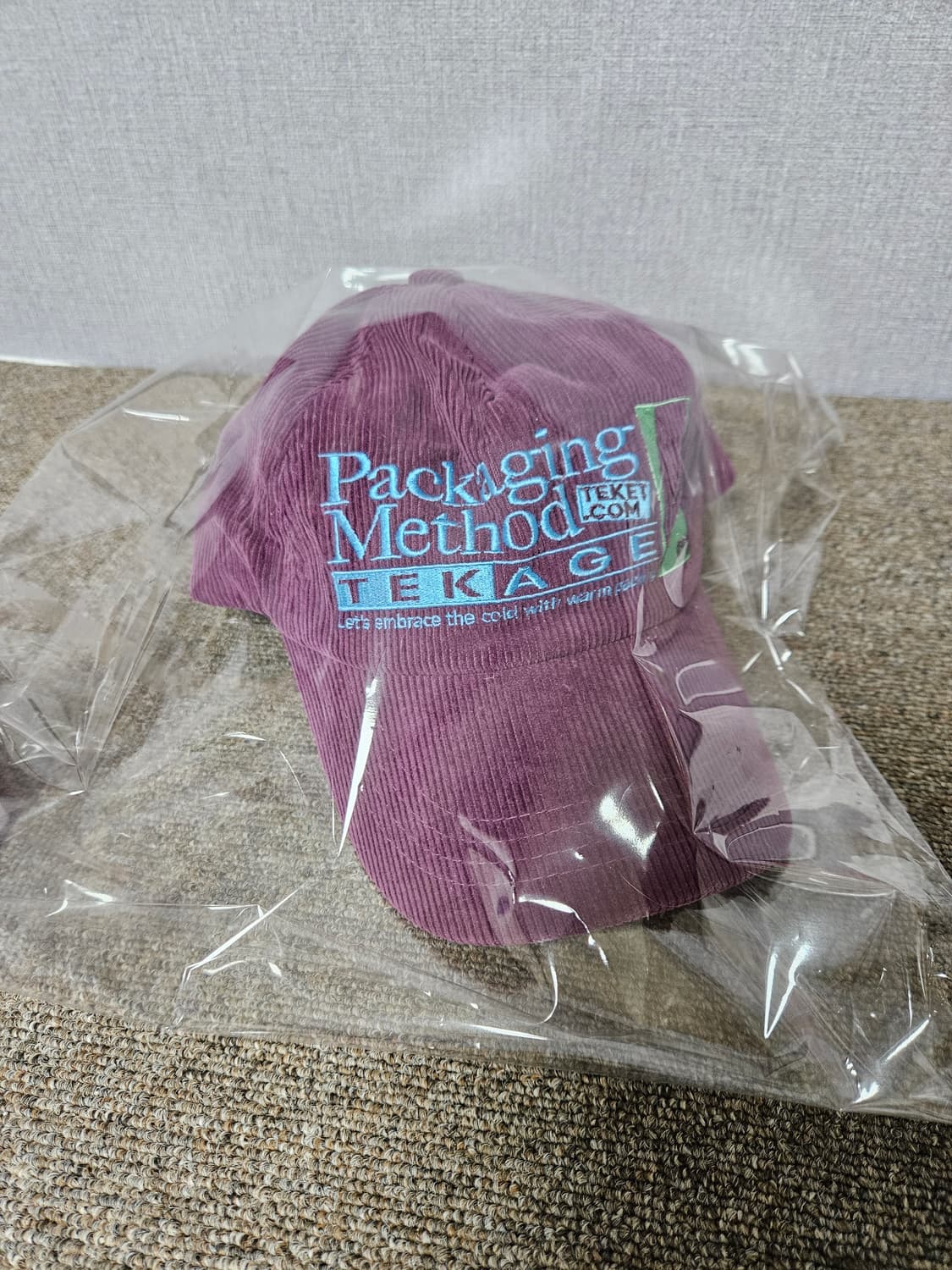 Teket Packaging Cap Purple 테켓 코듀로이 캡모자 상품이미지8