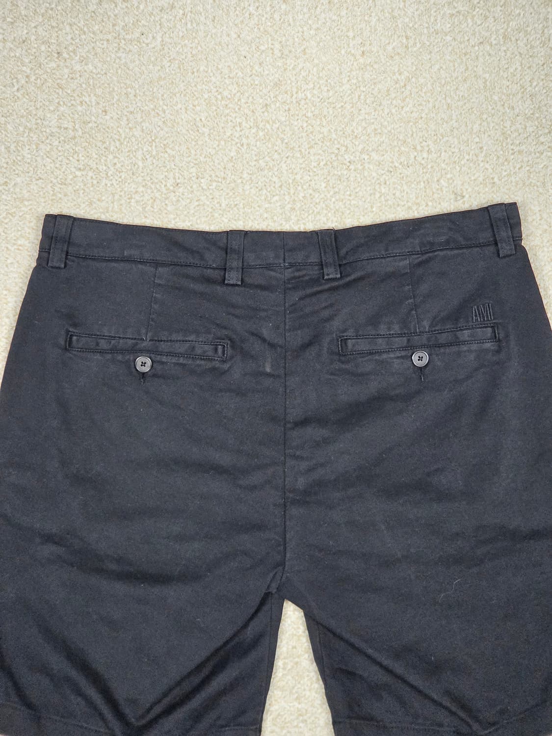 [아미] 백로고 코튼 치노 하프 팬츠 | S00044 상품이미지7