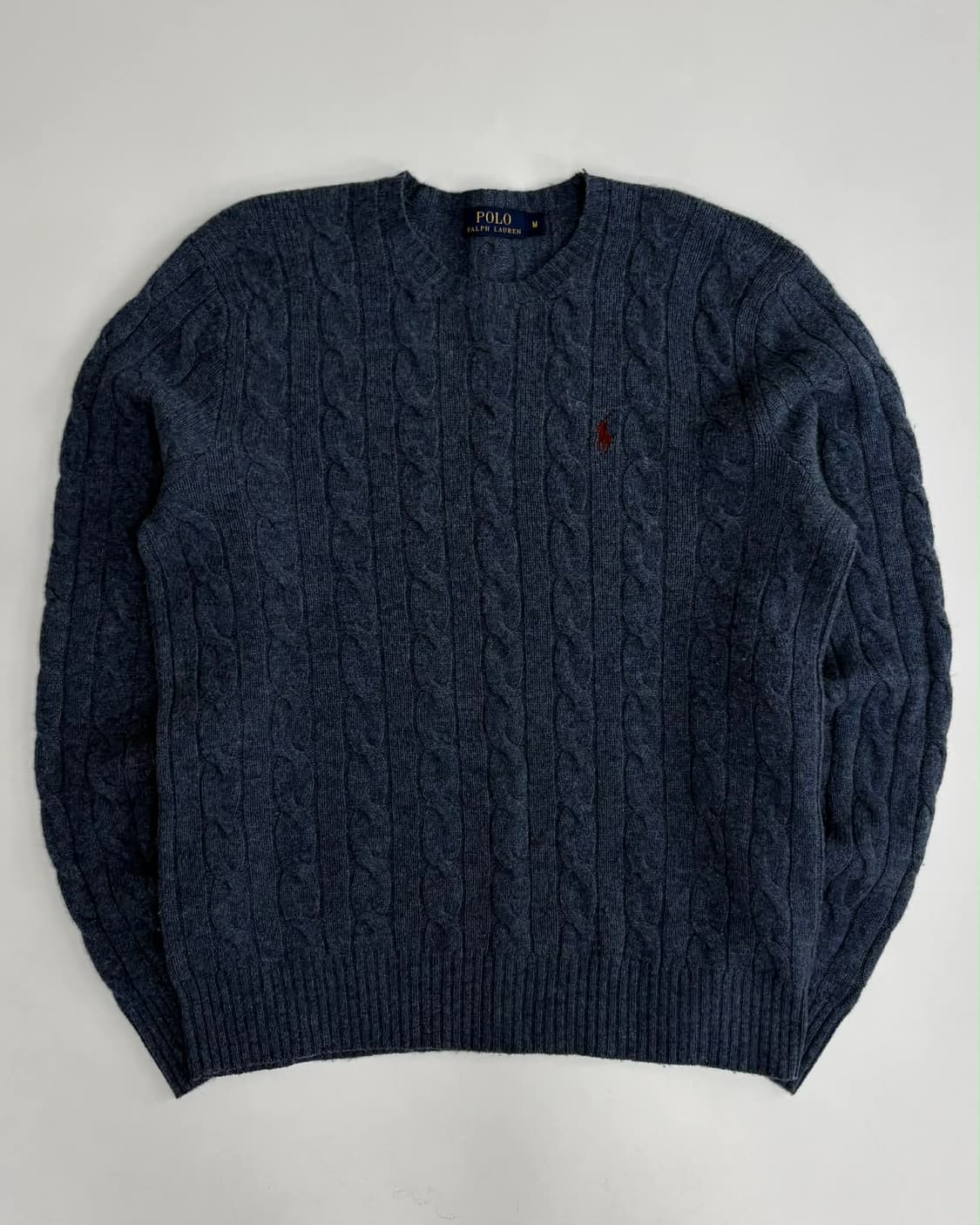 [M] 폴로 랄프로렌 램스울 케이블 니트 스웨터 상품이미지1