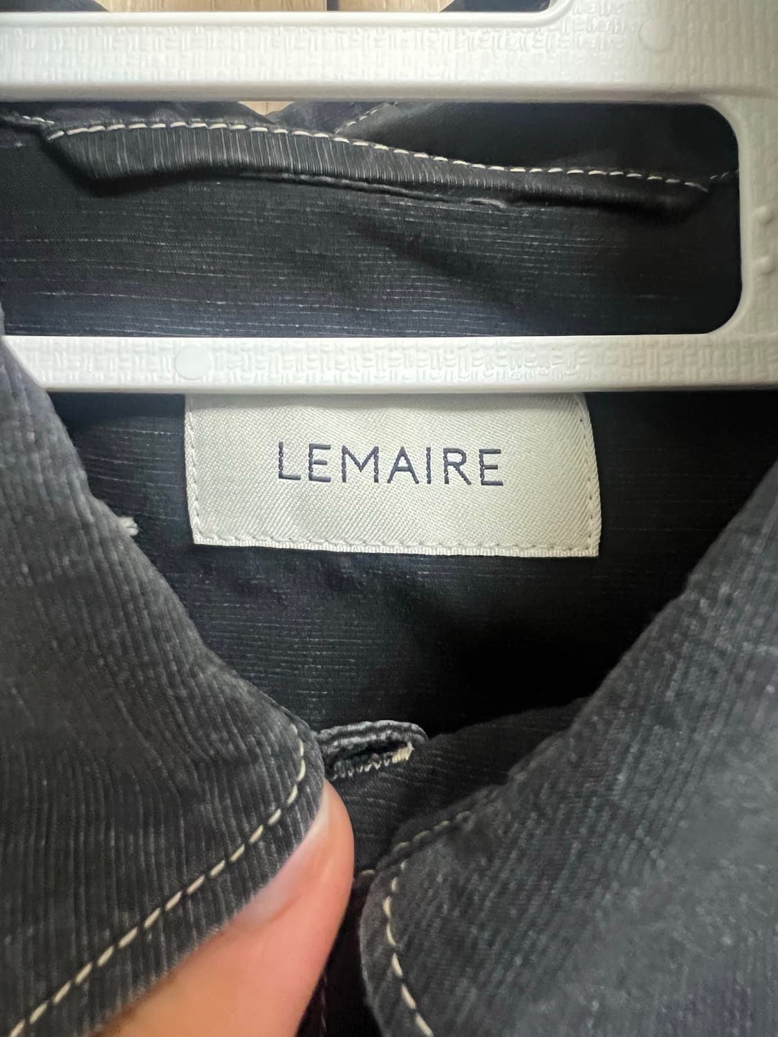 르메르/블랙 스티치 밀리터리 셔츠/46 상품이미지5