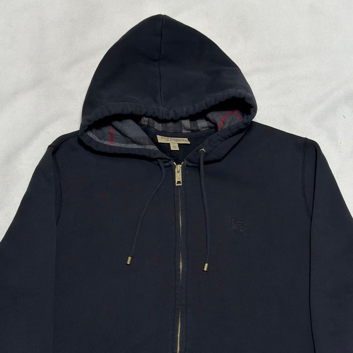 XXL 버버리 블랙 기모 후드 집업 상품이미지1