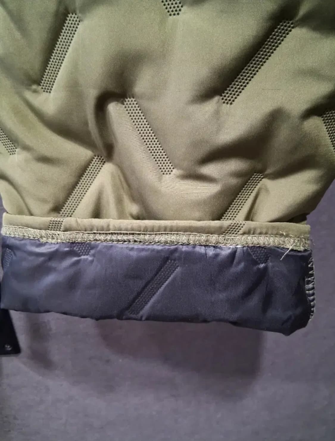 카키색 퀼팅 누빔 바지남여공용 XL 새상품 상품이미지3