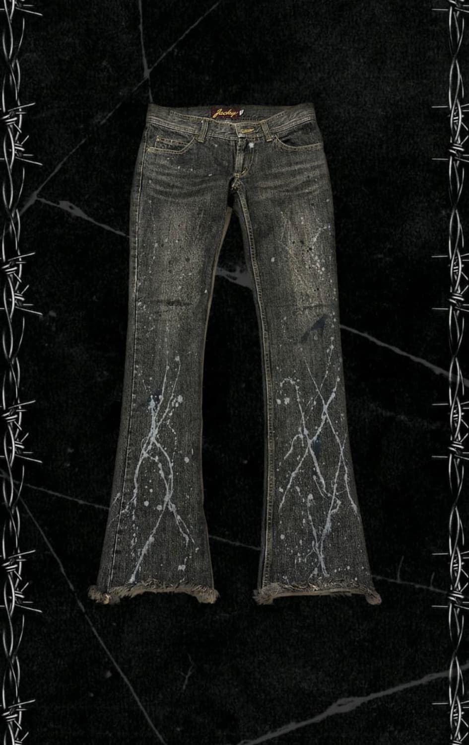 None Vkei Cut out Sludge boot cut pants 상품이미지1