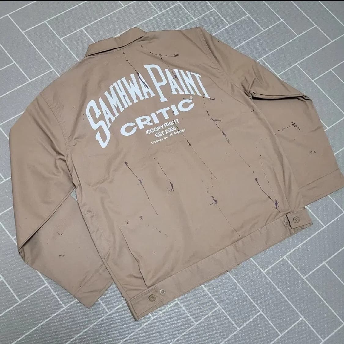 새상품) 크리틱×삼화 콜라보 워커 자켓 팬츠 L/XL 상품이미지5