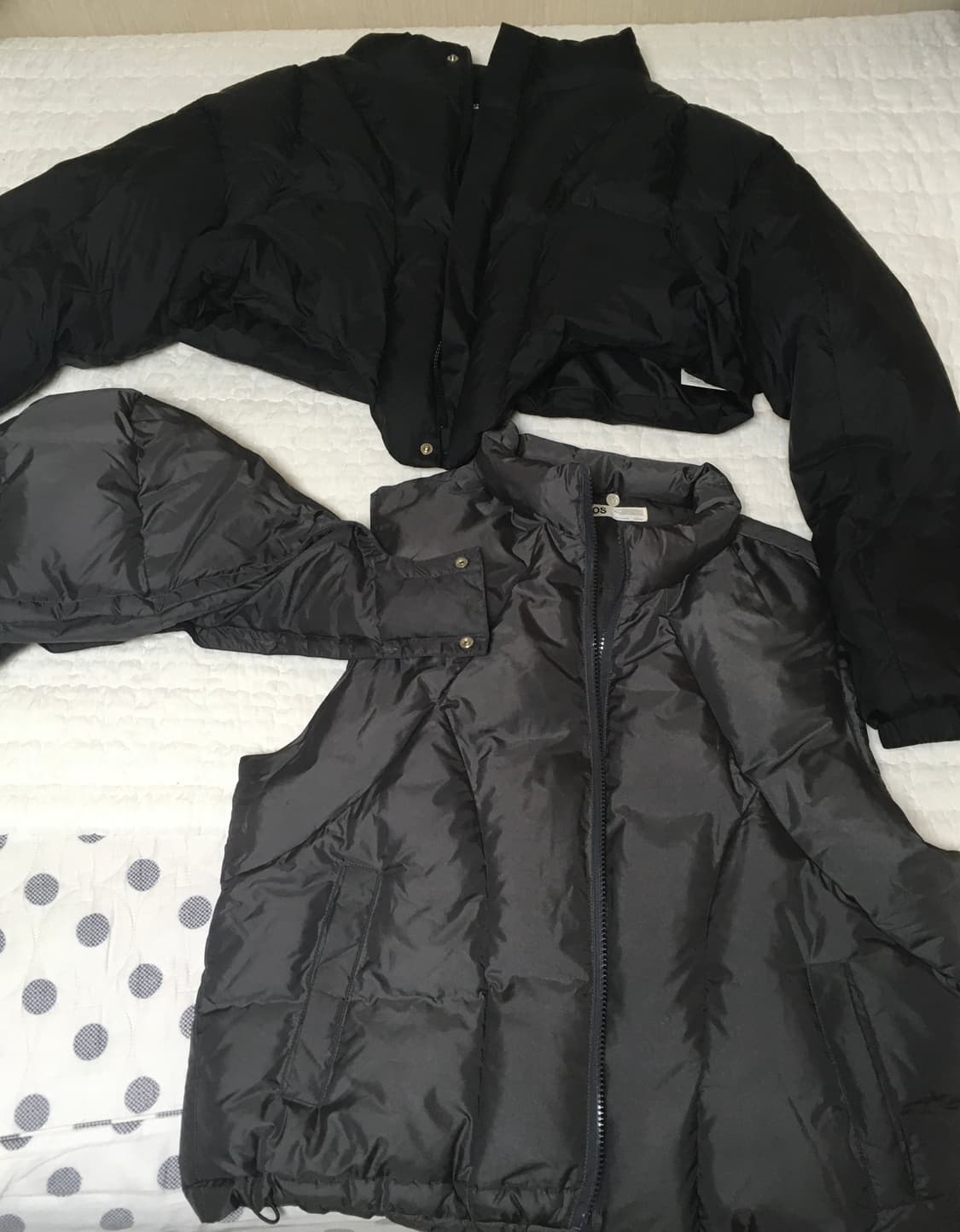 오호스 볼레로 레이어드 다운 패딩 1사이즈 상품이미지1