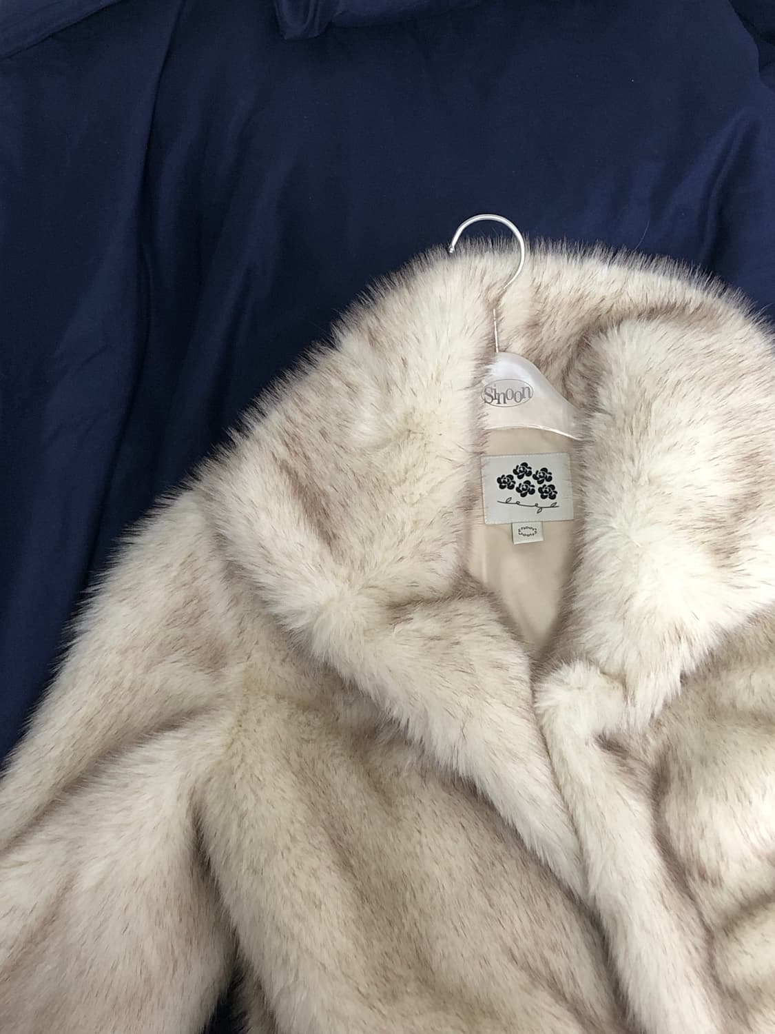 시눈 Heavy mix fur jacket - ivory (새제품) 상품이미지3