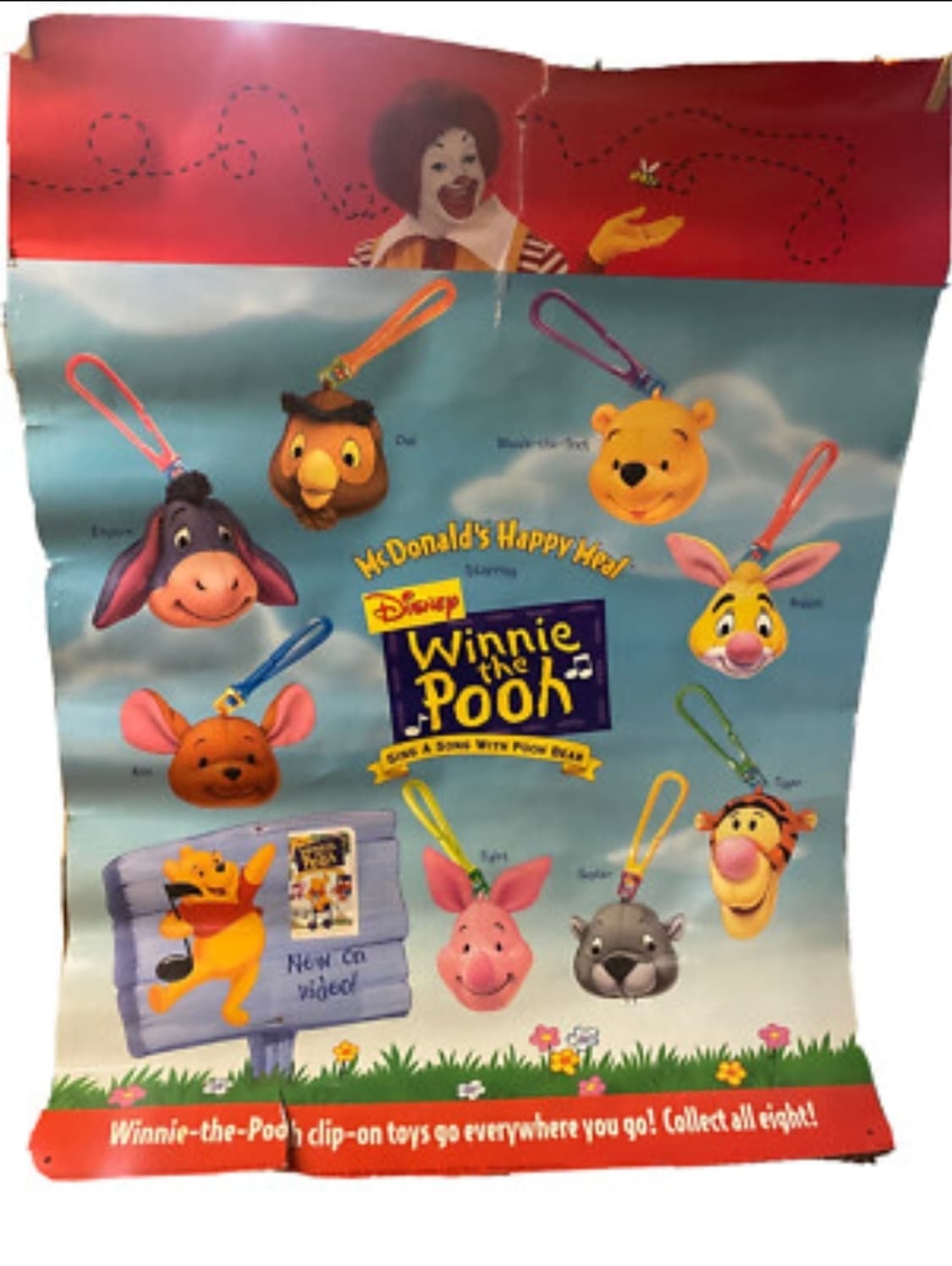 1999 맥도날드 곰돌이푸 키링 세트 상품이미지1