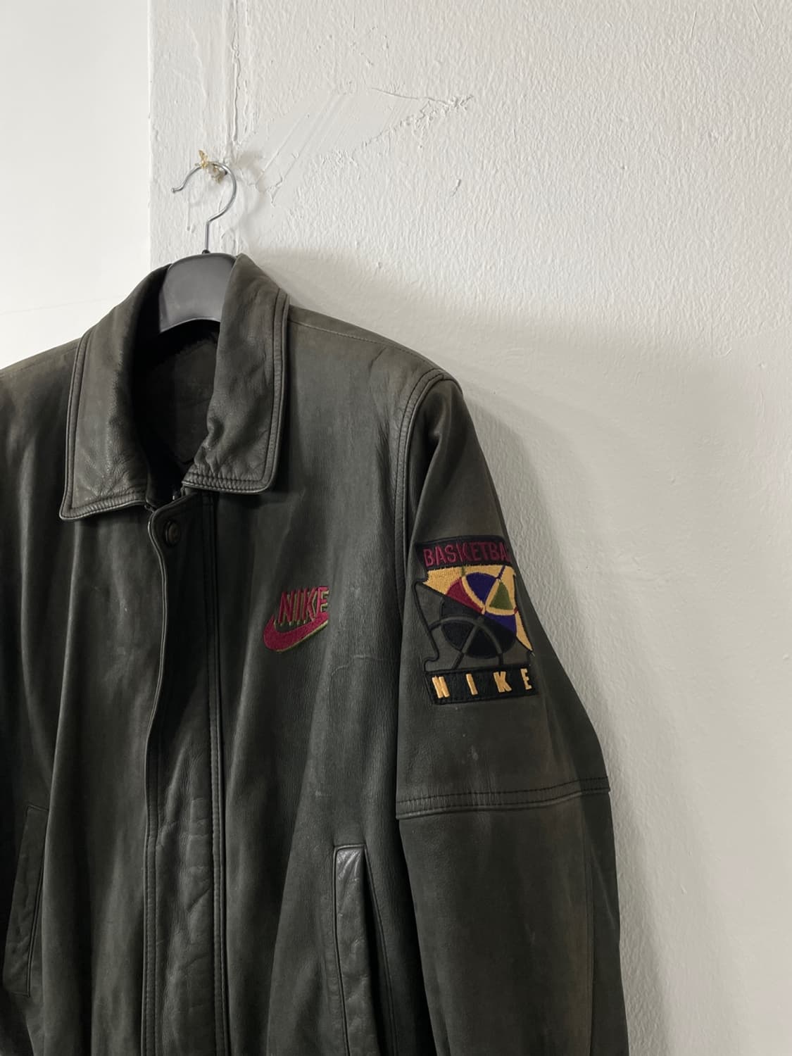 90s 나이키 20주년 레더 봄버 자켓 상품이미지6
