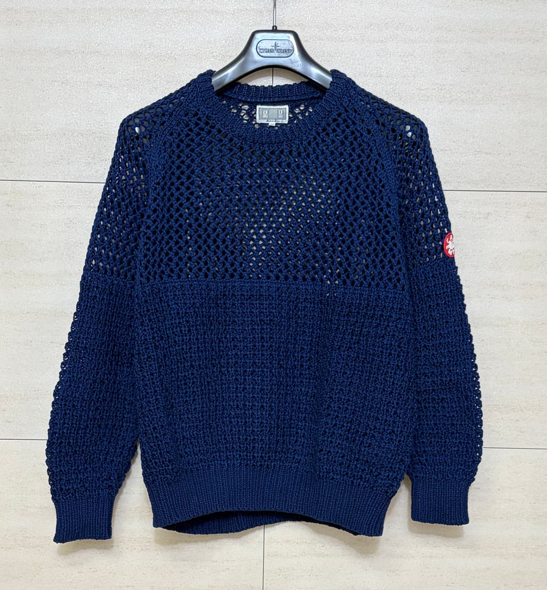 18SS 카브엠트 C.E LOOSE WAFFLE KNIT NAVY 상품이미지1