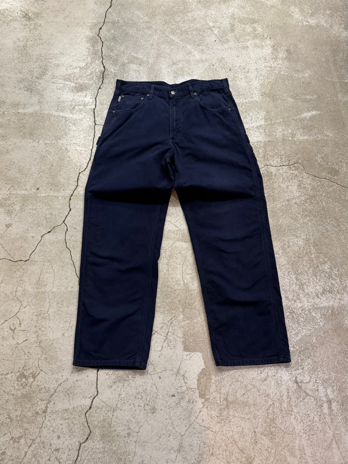 칼하트 B159 NVY 싱글니 워크팬츠 상품이미지2