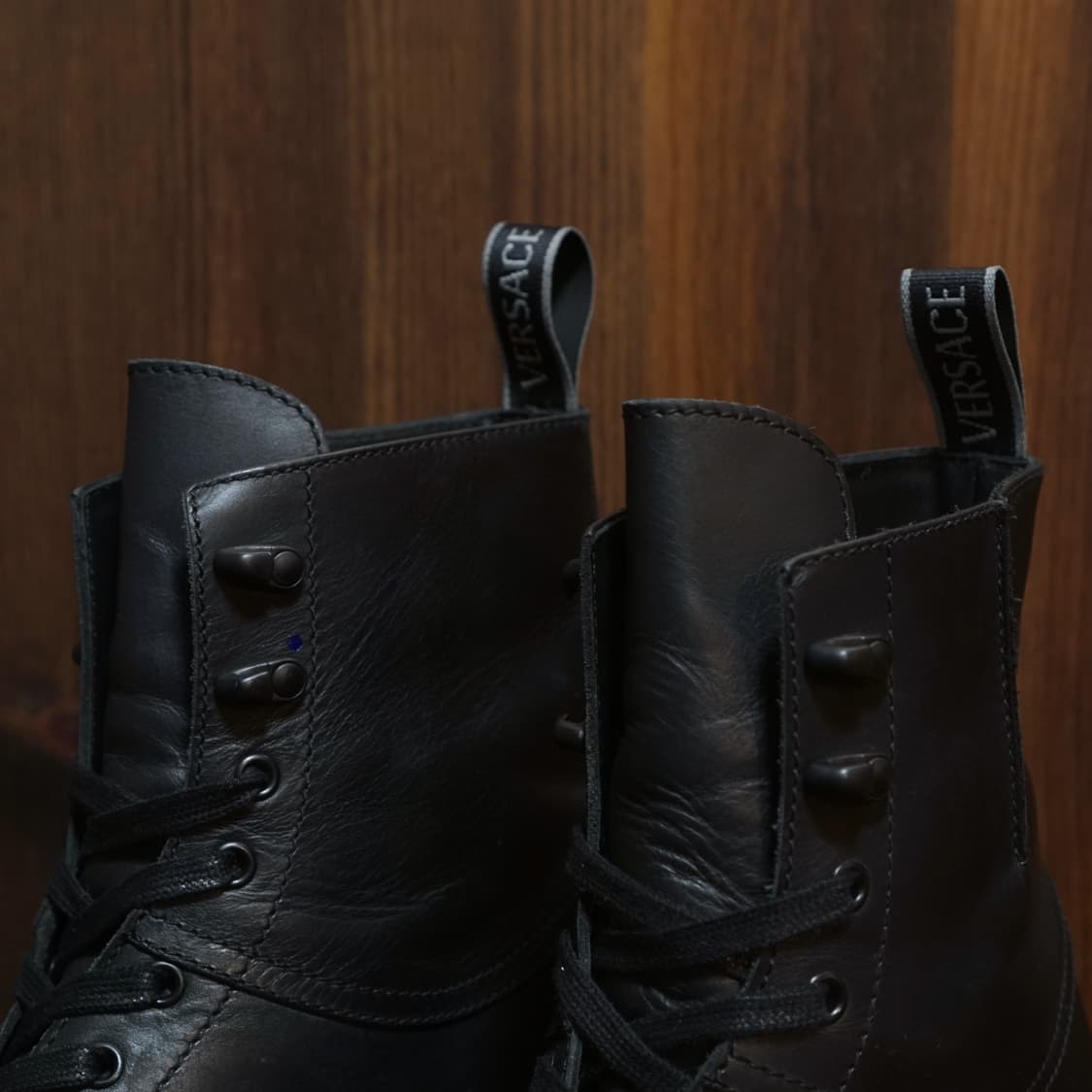 베르사체 그레카 포르티코 레더 부츠 상품이미지5