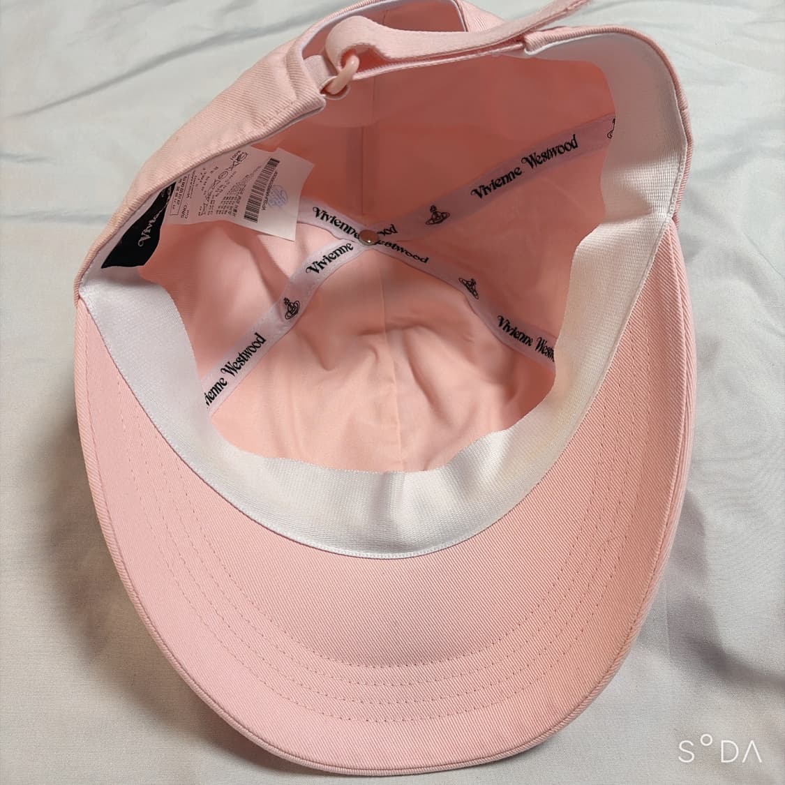 비비안웨스트우드 핑크 볼캡 모자 상품이미지2