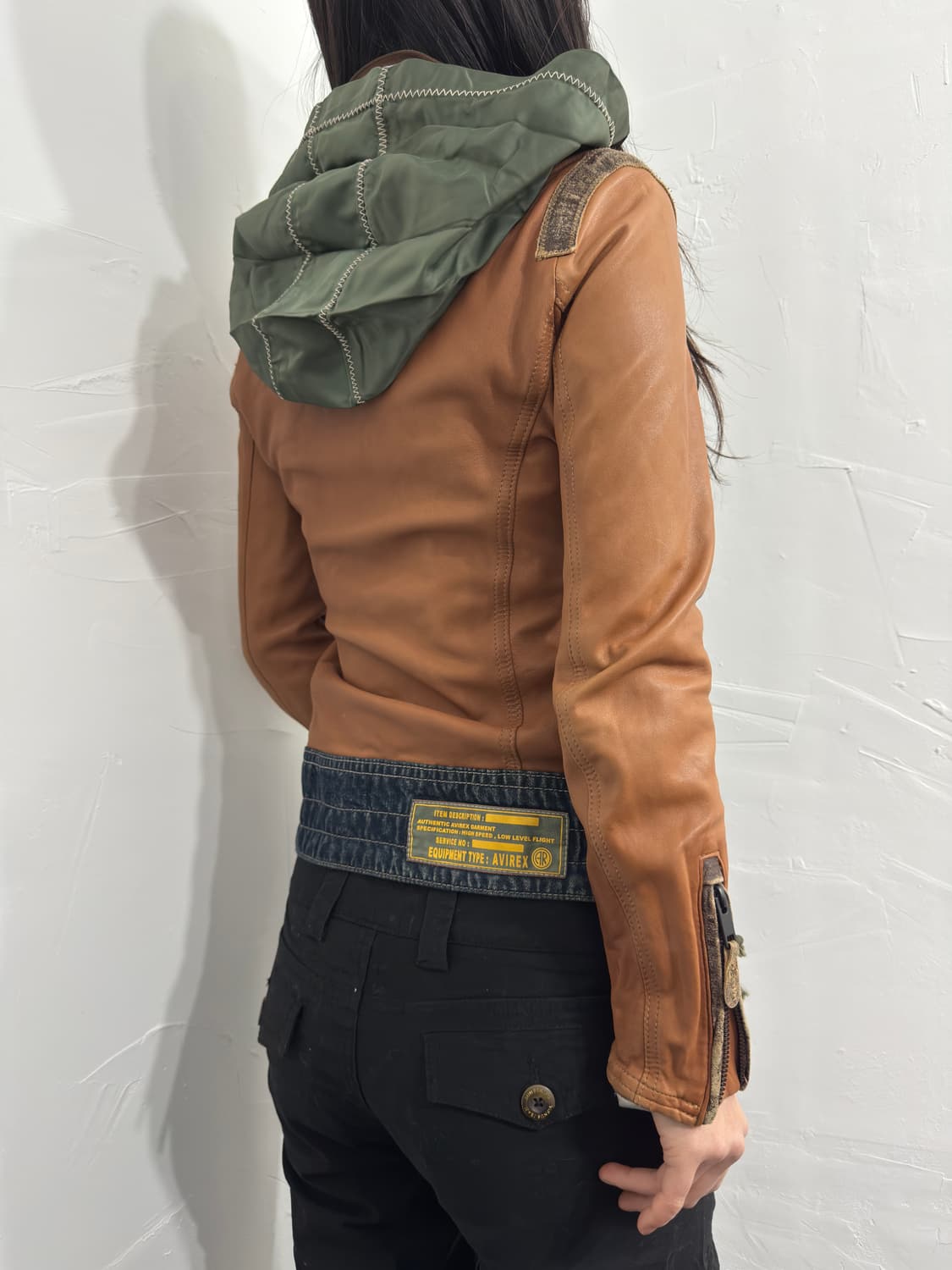 avirex design leather jacket 상품이미지5