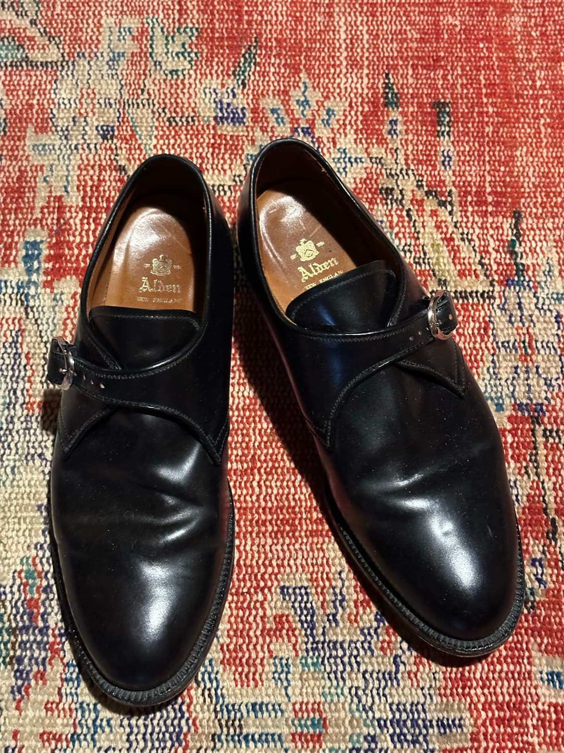 알든 코도반 싱글 몽크 스트랩 슈즈 상품이미지1