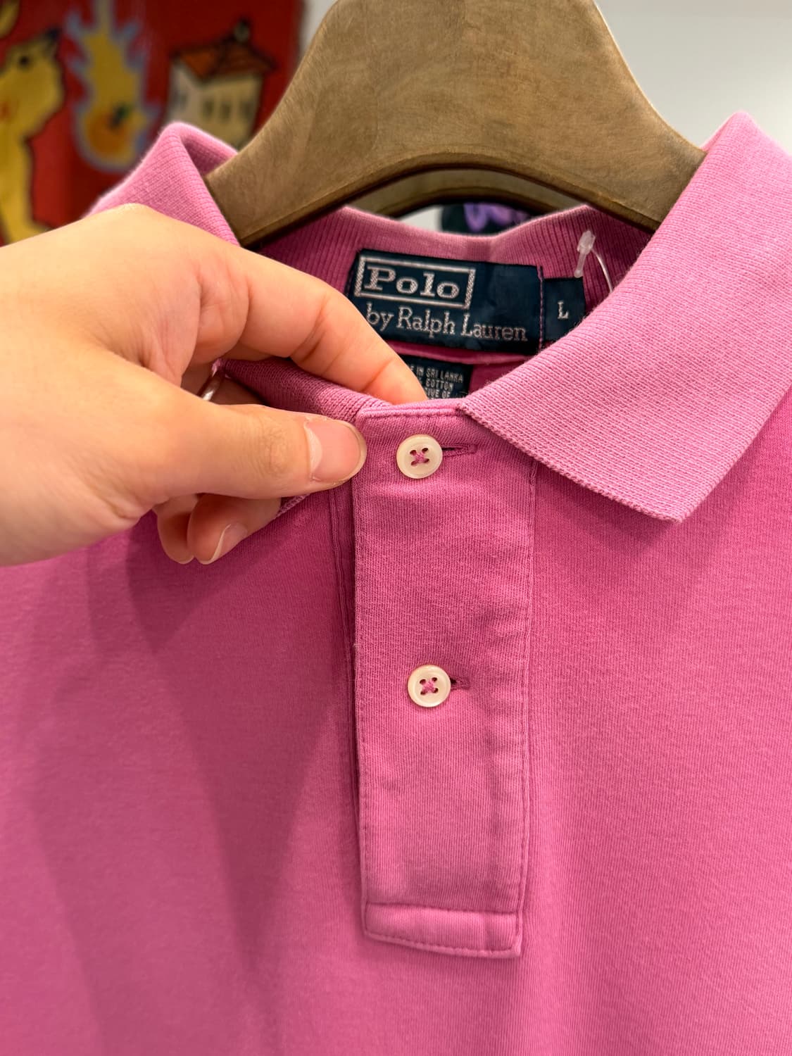 Polo RL 폴로 랄프로렌 pk 반팔 티셔츠 (Pink) 상품이미지4