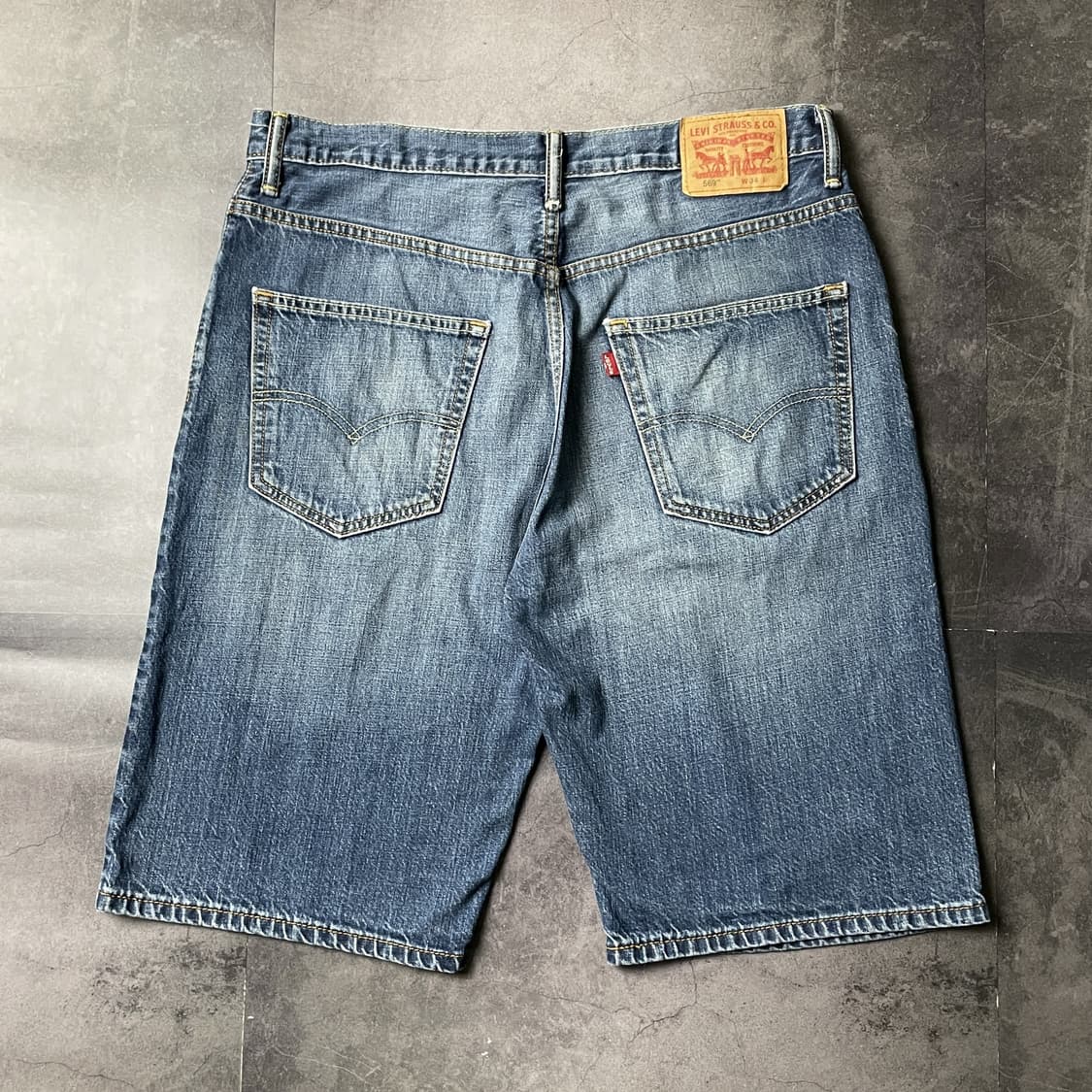 LEVI'S 리바이스569 빈티지 워싱 데님 하프팬츠 A01169 상품이미지6