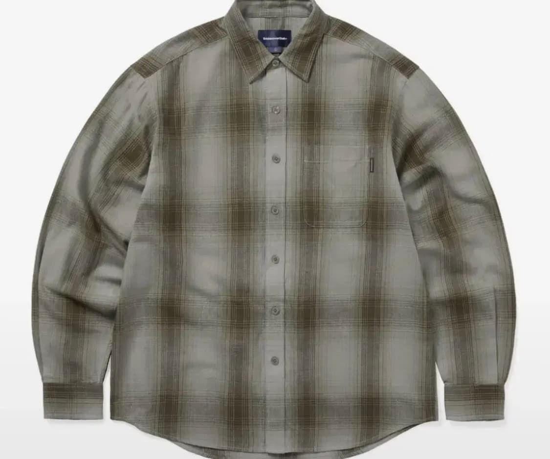 Nep Shadow Check Shirt Khaki 디스이즈네버댓 셔츠 상품이미지1